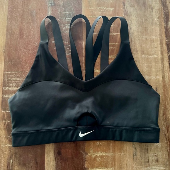 Nike Black Keyhole Indy Breathable Sports Bra Medium - Picture 1 of 6